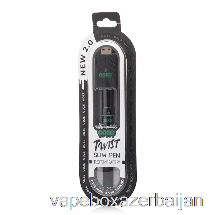 Vape Baku Ooze Slim Twist Pen 2.0 Flex Temp Battery Panther Black